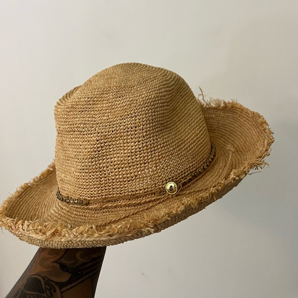 Anthropologie Accessories - straw crochet bucket cowboy hat